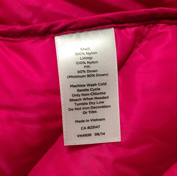 NWT Talbots Women's High Neck Hot Pink Lightweight Quilted Puffer Jacket, Size S - Picture 9 of 14